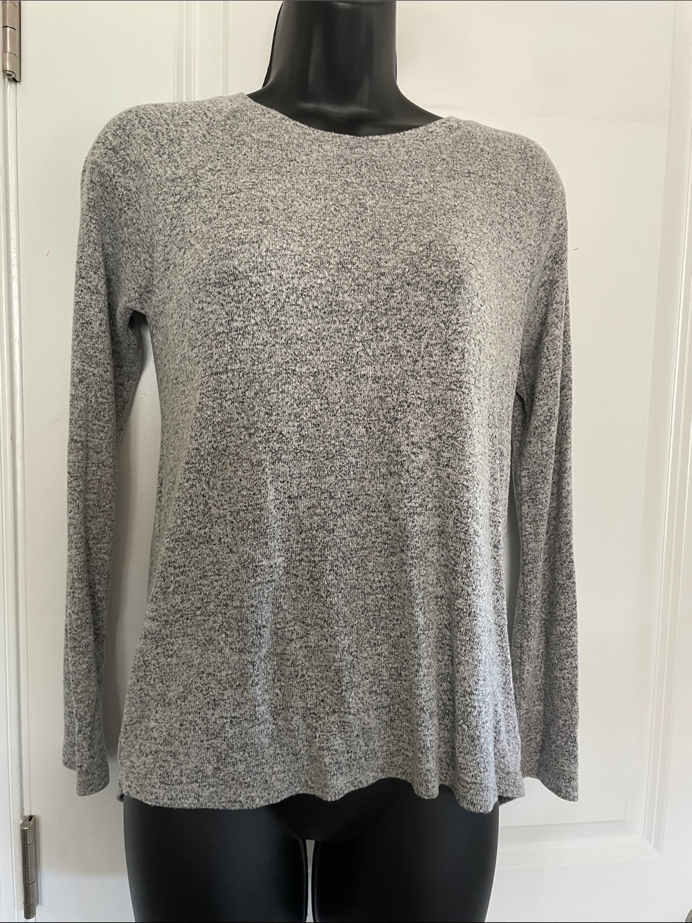 Classic Gray Long-Sleeve Top